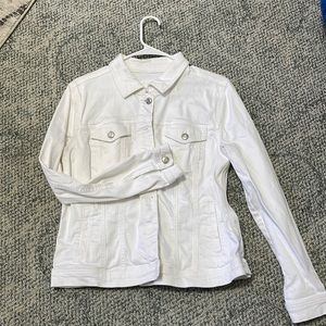 White denim jacket